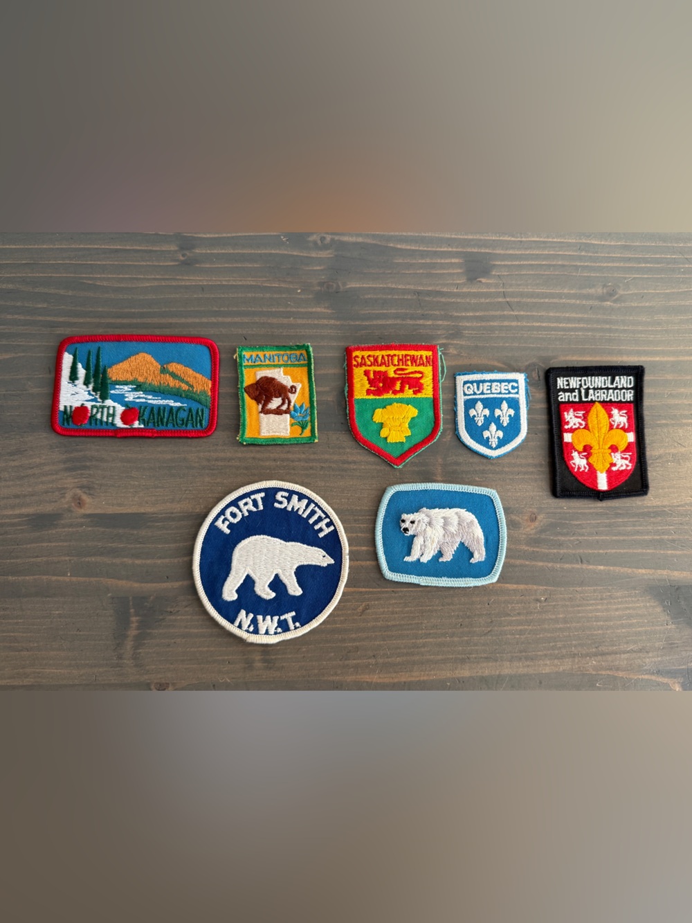 7 vintage Canadian sewing on patches